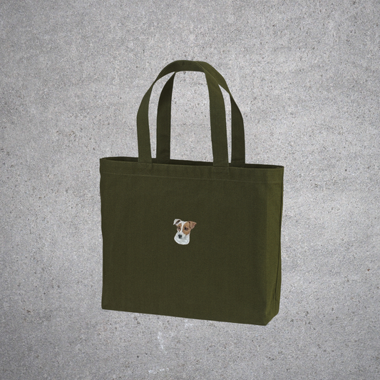 DOG刺繍　キャンバス トートバッグ（大）