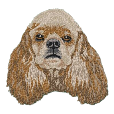 【アメリカンコッカースパニエル_2】Dog刺繍ワッペン nui tag アメリカンコッカースパニエル