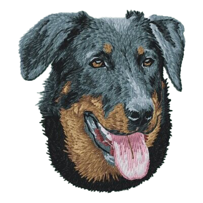【ボースロン_1】Dog刺繍ワッペン nui tag ボースロン