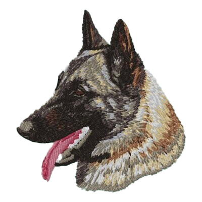 【ベルジアン・シェパード_1】Dog刺繍ワッペン nui tag ベルジアン・シェパード
