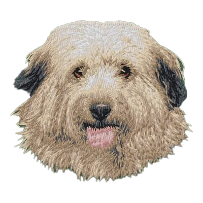 【ピレニアン・シープドッグ_1】Dog刺繍ワッペン nui tag ピレニアン・シープドッグ