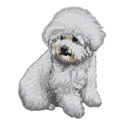 【ビションフリーゼ_1】Dog刺繍ワッペン nui tag ビションフリーゼ