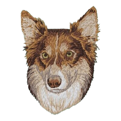 【ボーダーコリー_4】Dog刺繍ワッペン nui tag ボーダーコリー