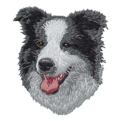 【ボーダーコリー_3】Dog刺繍ワッペン nui tag ボーダーコリー