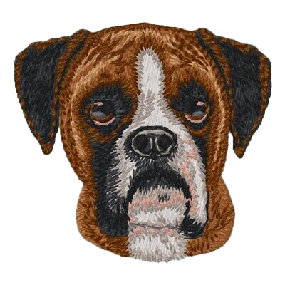 【ボクサー_3】Dog刺繍ワッペン nui tag ボクサー