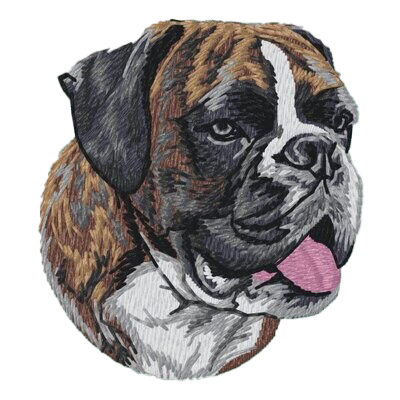 【ボクサー_4】Dog刺繍ワッペン nui tag ボクサー