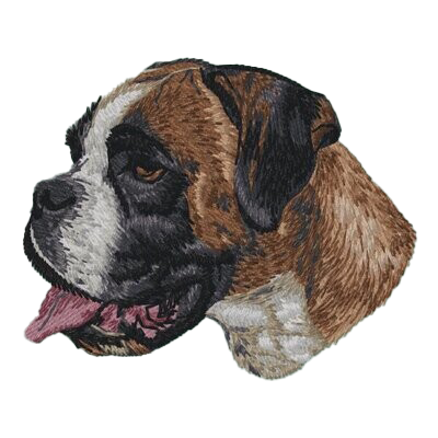 【ボクサー_5】Dog刺繍ワッペン nui tag ボクサー