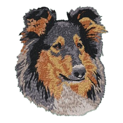 【コリー_1】Dog刺繍ワッペン nui tag コリー