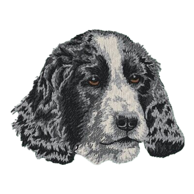 【イングリッシュコッカースパニエル_3】Dog刺繍ワッペン nui tag イングリッシュコッカースパニエル