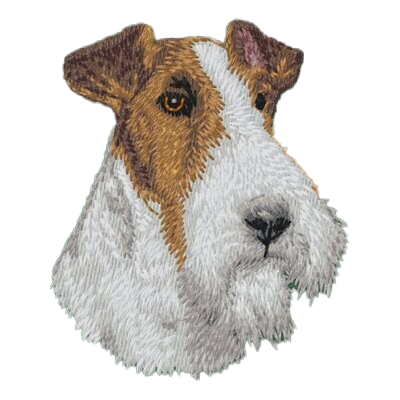 【フォックステリア_1】Dog刺繍ワッペン nui tag フォックステリア