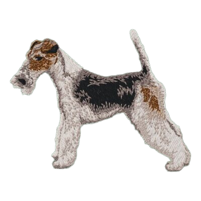 【フォックステリア_2】Dog刺繍ワッペン nui tag フォックステリア