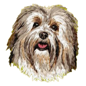 【ビション・ハバニーズ_1】Dog刺繍ワッペン nui tag ビション・ハバニーズ