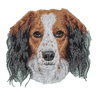 【コイケルホンディエ_3】Dog刺繍ワッペン nui tag コイケルホンディエ