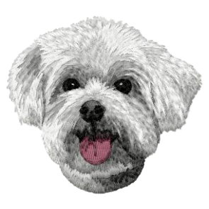【マルチーズ_1】Dog刺繍ワッペン nui tag マルチーズ