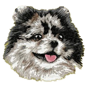 【ポメラニアン_5】Dog刺繍ワッペン nui tag ポメラニアン