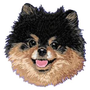 【ポメラニアン_4】Dog刺繍ワッペン nui tag ポメラニアン