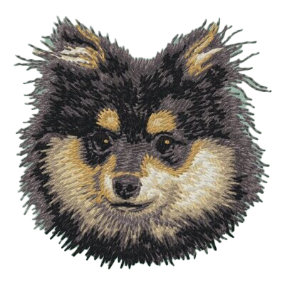 【ポメラニアン_2】Dog刺繍ワッペン nui tag ポメラニアン