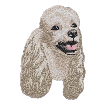 【プードル_2】Dog刺繍ワッペン nui tag プードル