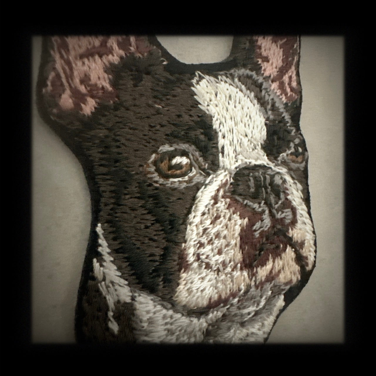 【ボストンテリア_2】Dog刺繍ワッペン nui tag ボストンテリア