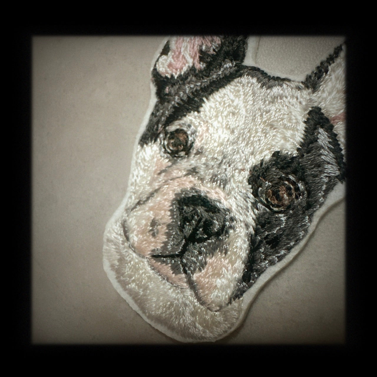 【フレンチブルドッグ_7】Dog刺繍ワッペン nui tag フレンチブルドッグ